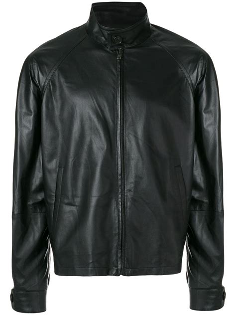 leather jacket prada|Prada leather jacket men's.